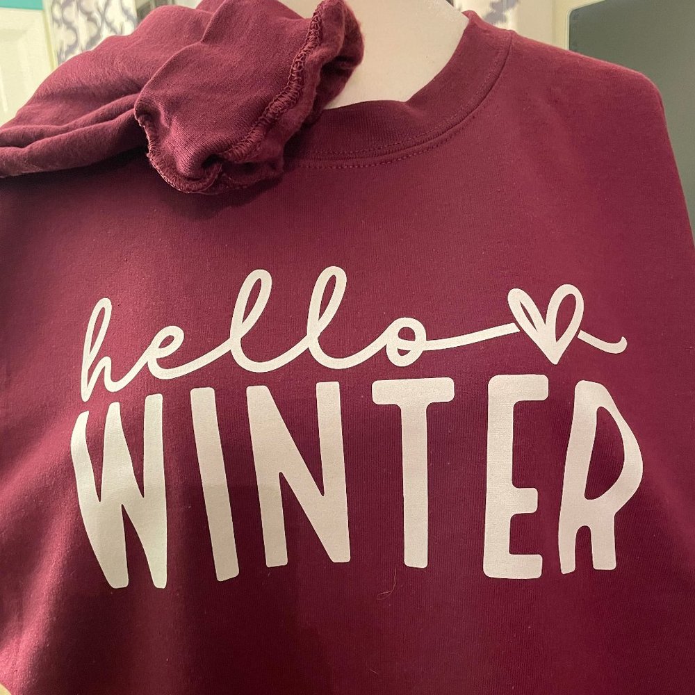 Hello Winter Crew Neck Sweatshirt